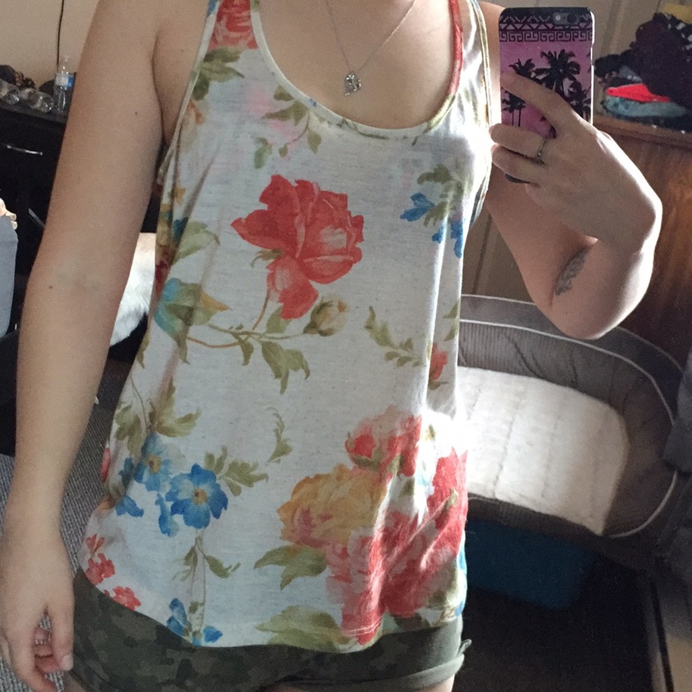 Forever 21 floral tank